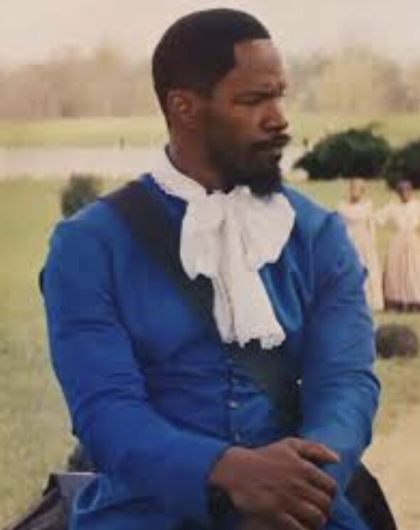 Jamie Foxx in Django Unchained (2012) Courtesy of Sony PIctures and Columbia Pictures. Cost by Sharen Davisume design 